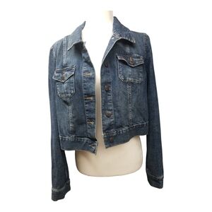 Old Navy Maternity Blue Jean Jacket Classic Style